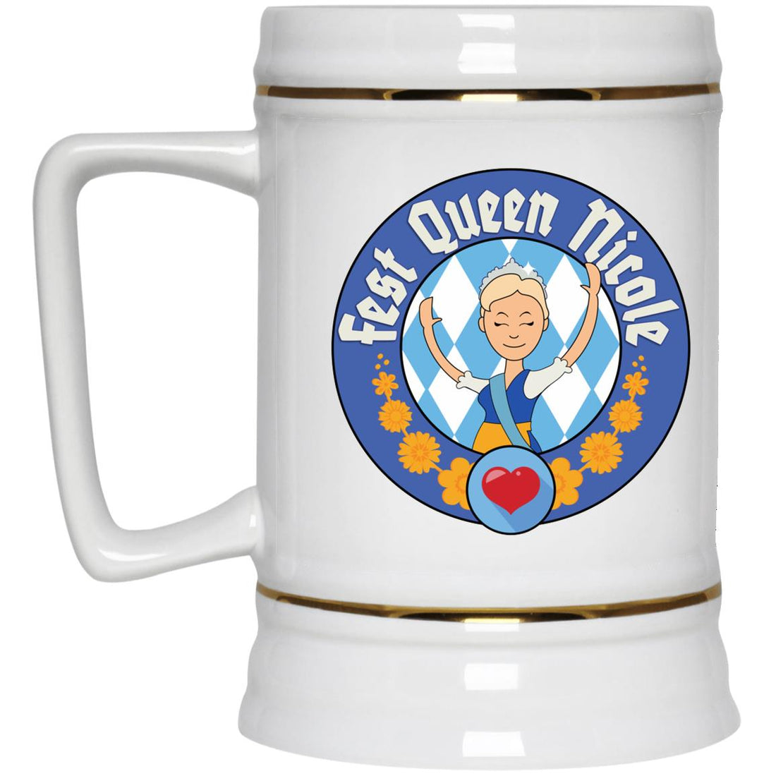 FestQueen Nicole - Beer Stein 22oz.